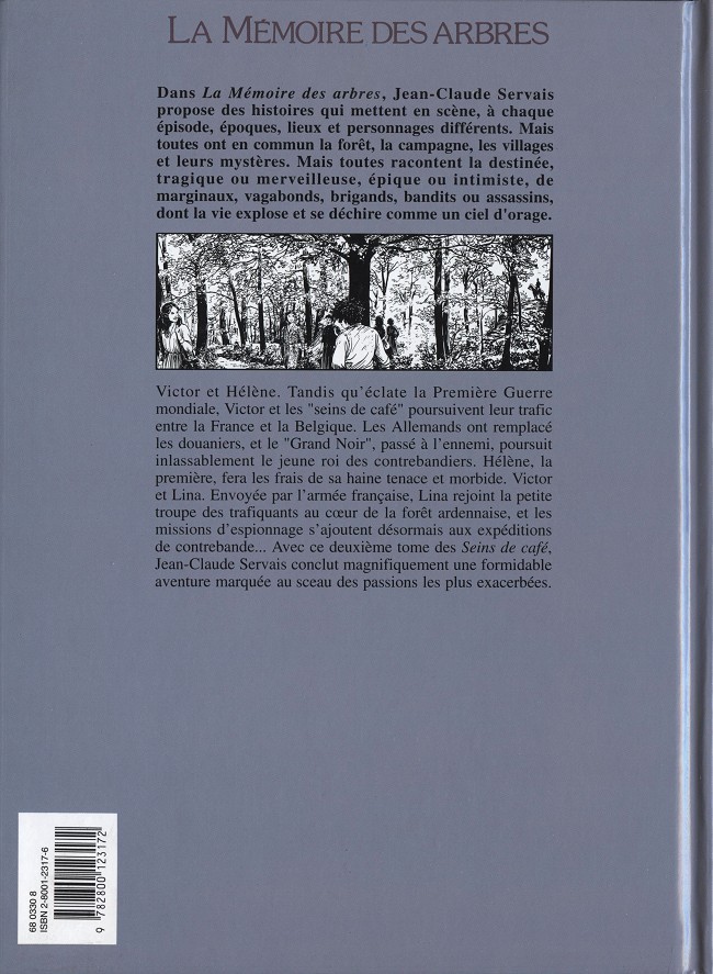 Verso de l'album La Mémoire des arbres Tome 4 Les seins de café - Tome 2
