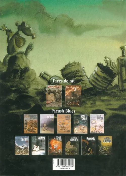 Verso de l'album Pacush Blues Tome 9 Neuvaine : Relecture du mythe de Frankenstein - Renaissance
