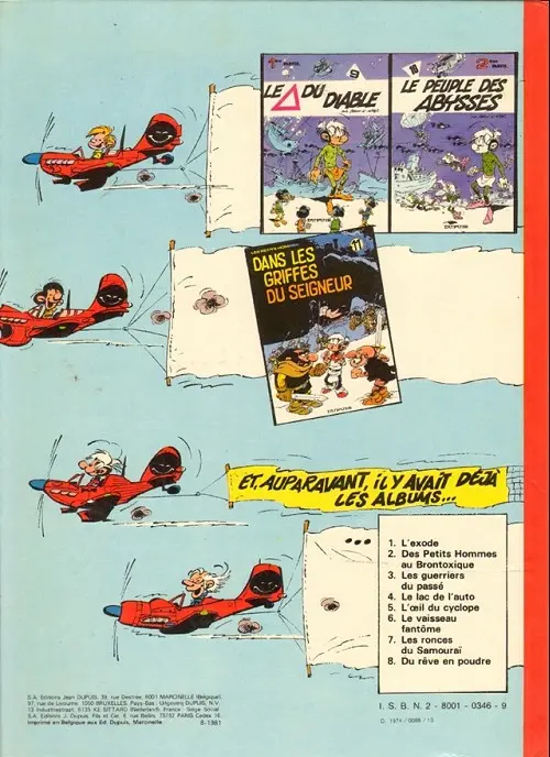 Verso de l'album Les Petits hommes Tome 2 Des petits hommes au brontoxique
