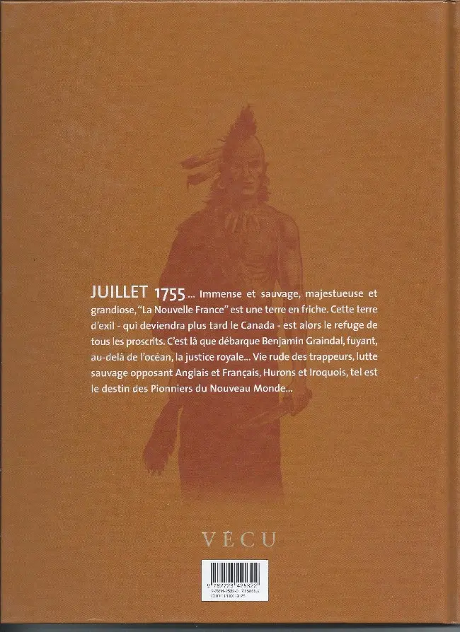 Verso de l'album Les Pionniers du Nouveau Monde Tome 1 Le pilori