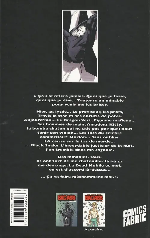 Verso de l'album Bad Ass Tome 1 Dead End