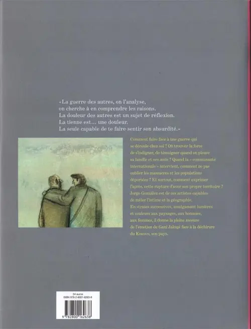 Verso de l'album Retour au Kosovo