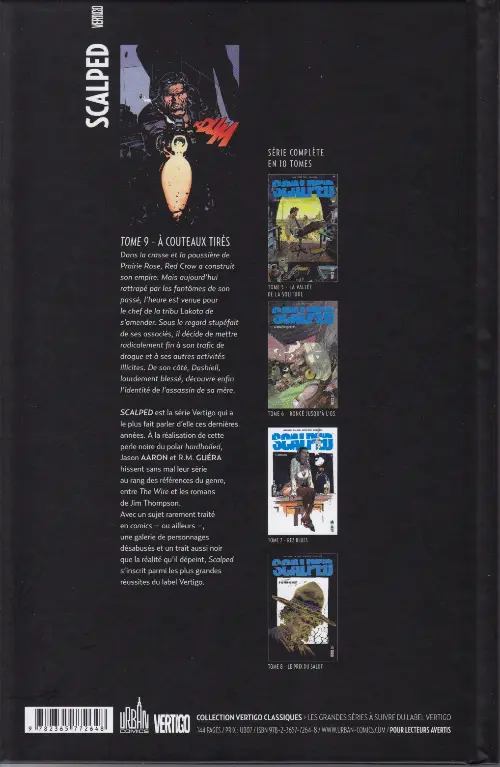 Verso de l'album Scalped Tome 9 À couteaux tirés