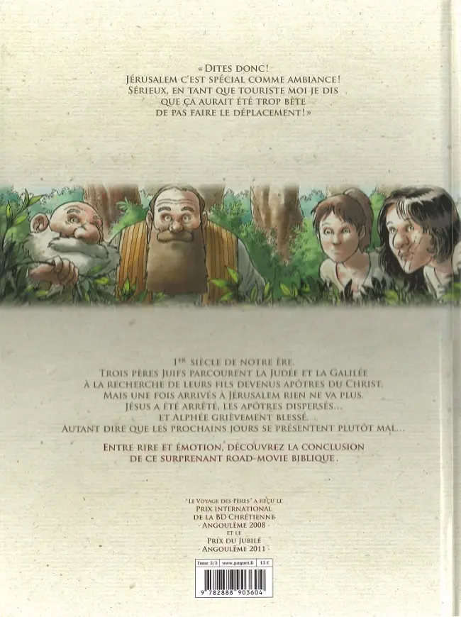 Verso de l'album Le Voyage des pères Tome 3 Simon