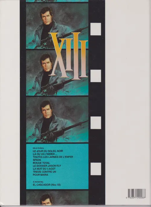 Verso de l'album XIII Tome 3 Toutes les larmes de l'enfer