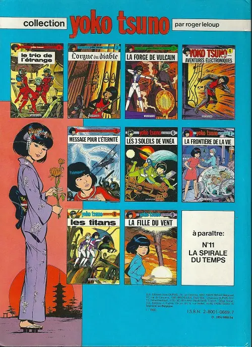 Verso de l'album Yoko Tsuno Tome 4 Aventures électroniques