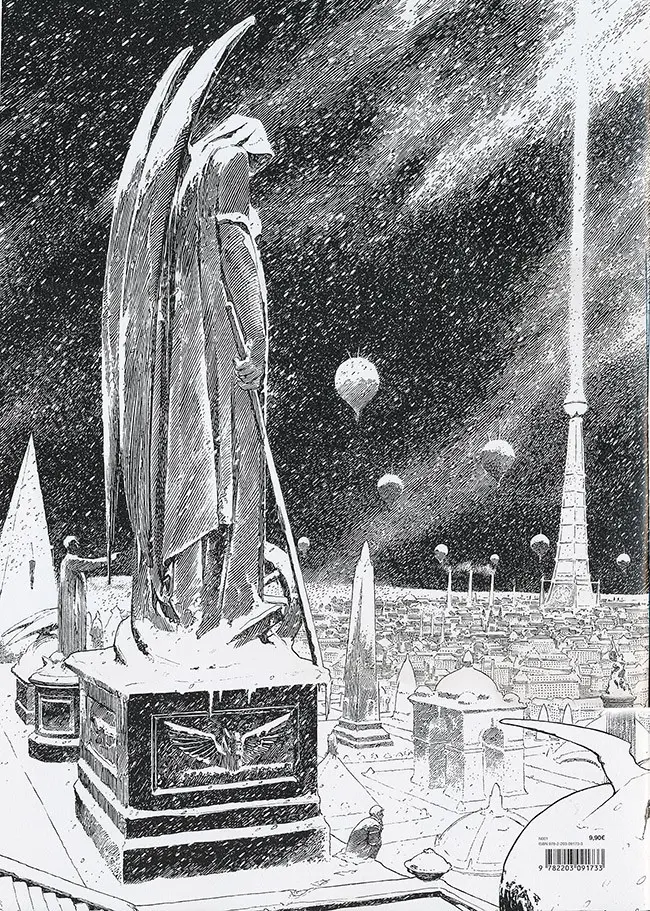 Verso de l'album Des Cités obscures à la Ville lumière - Images François Schuiten