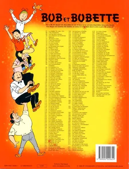 Verso de l'album Bob et Bobette Tome 262 L'île interdite