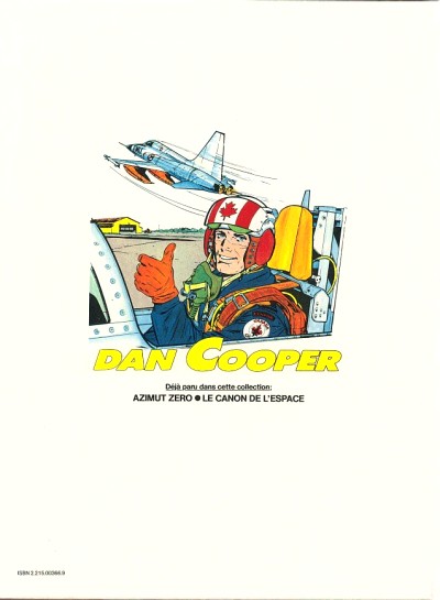 Verso de l'album Les aventures de Dan Cooper Tome 26 Opération Kosmos 990