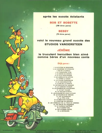 Verso de l'album Jérôme Tome 30 La bombarde