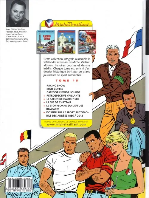 Verso de l'album Michel Vaillant L'Intégrale 15