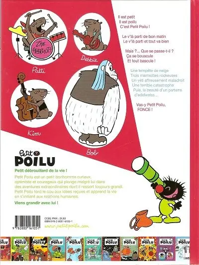 Verso de l'album Petit Poilu Tome 16 Le blues du yéti
