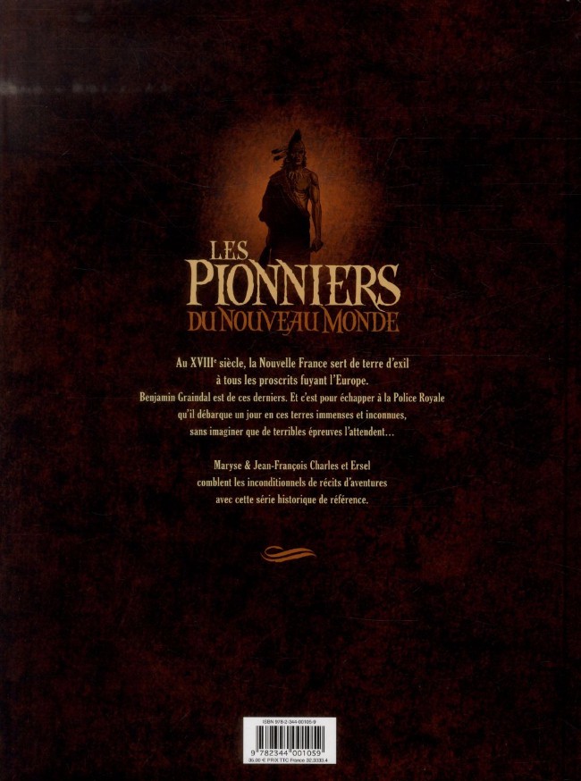 Verso de l'album Les Pionniers du Nouveau Monde L'Intégrale Tomes 5 à 8