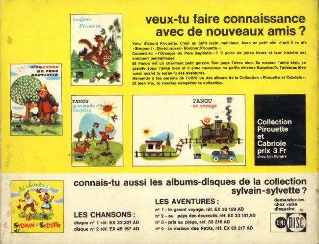 Verso de l'album Sylvain et Sylvette Tome 73 Une héroîque résistance