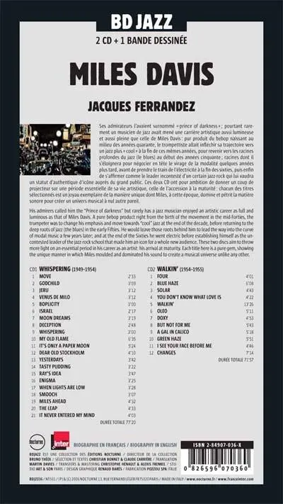 Verso de l'album BD Jazz Miles Davis