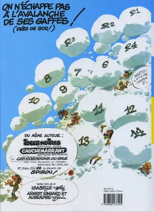 Verso de l'album Gaston Tome 14 La saga des gaffes