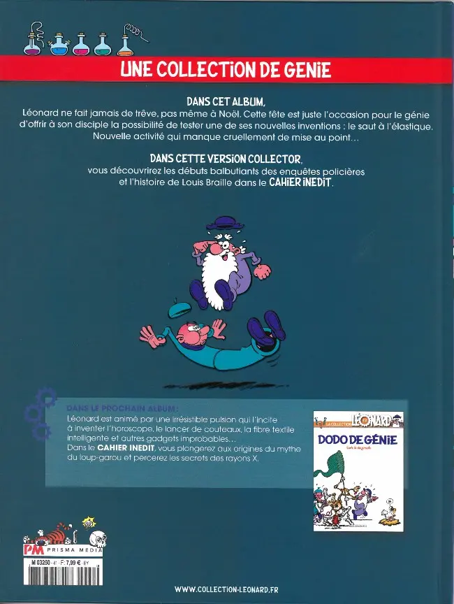 Verso de l'album La Collection Léonard Tome 41 Flagrant génie