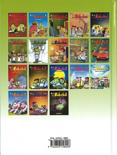 Verso de l'album Les Bidochon Petit format Tome 6 Les Bidochon en voyage organisé