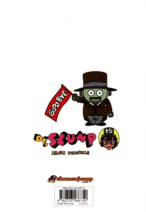 Verso de l'album Dr Slump Ultimate Edition Tome 15
