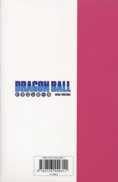 Verso de l'album Dragon Ball Tome 34 Le guerrier qui a surpassé Gokû