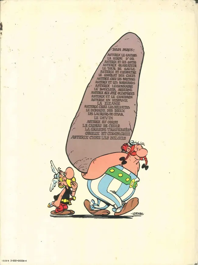 Verso de l'album Astérix Tome 13 Astérix et le chaudron