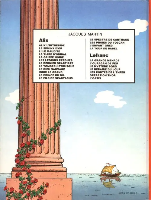 Verso de l'album Alix Tome 15 L'enfant grec