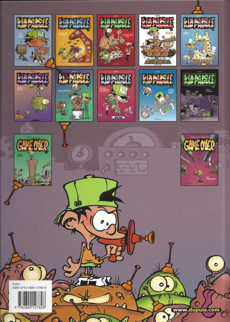 Verso de l'album Kid Paddle Tome 5 Alien chantilly