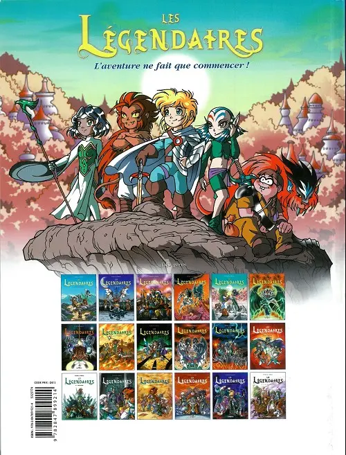 Verso de l'album Les Légendaires Tome 4 Le réveil du Kréa-Kaos