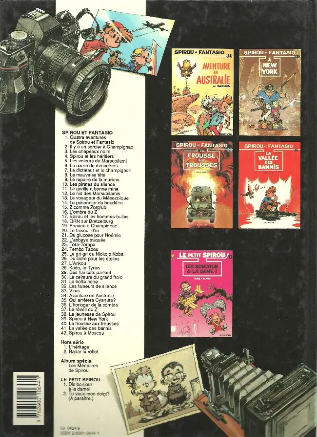 Verso de l'album Spirou et Fantasio Tome 28 Kodo le tyran