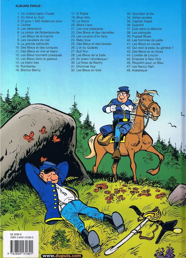 Verso de l'album Les Tuniques Bleues Tome 45 Émeutes à New York