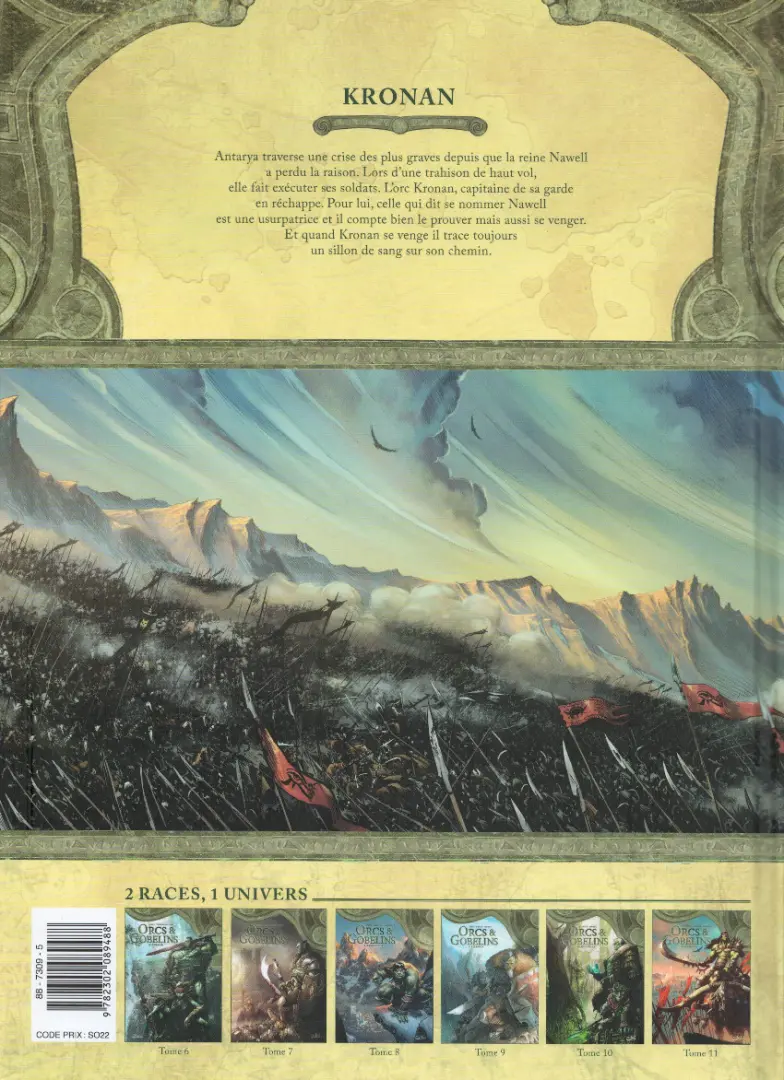 Verso de l'album Orcs & Gobelins Tome 11 Kronan