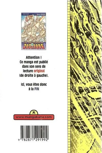 Verso de l'album Saint Seiya - Les Chevaliers du Zodiaque 18 Au bout des vagues bleues
