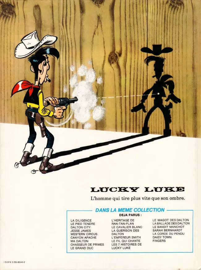 Verso de l'album Lucky Luke Tome 34 Dalton City