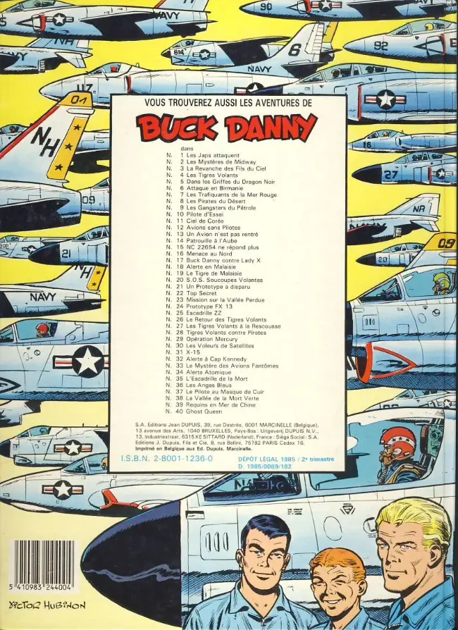 Verso de l'album Buck Danny Tome 40 La Reine fantôme - Ghost Queen