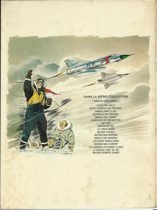 Verso de l'album Tanguy et Laverdure Tome 11 Destination Pacifique