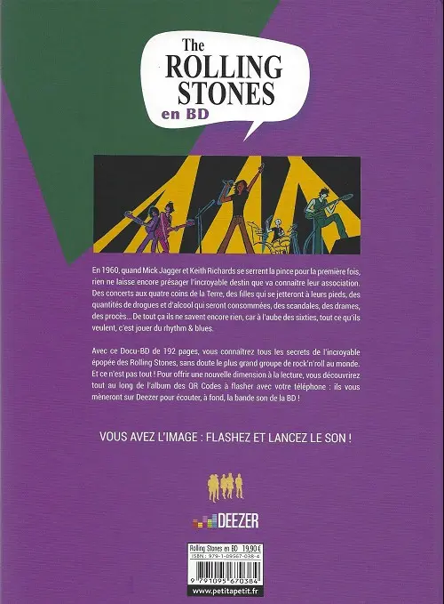 Verso de l'album The Rolling Stones De Dartford à satisfaction