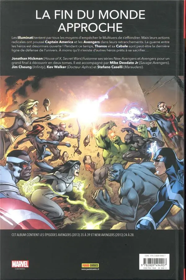 Verso de l'album Avengers - Time Runs Out Tu ne peux pas gagner