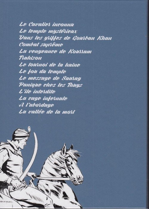 Verso de l'album Le Cavalier inconnu Volume 1