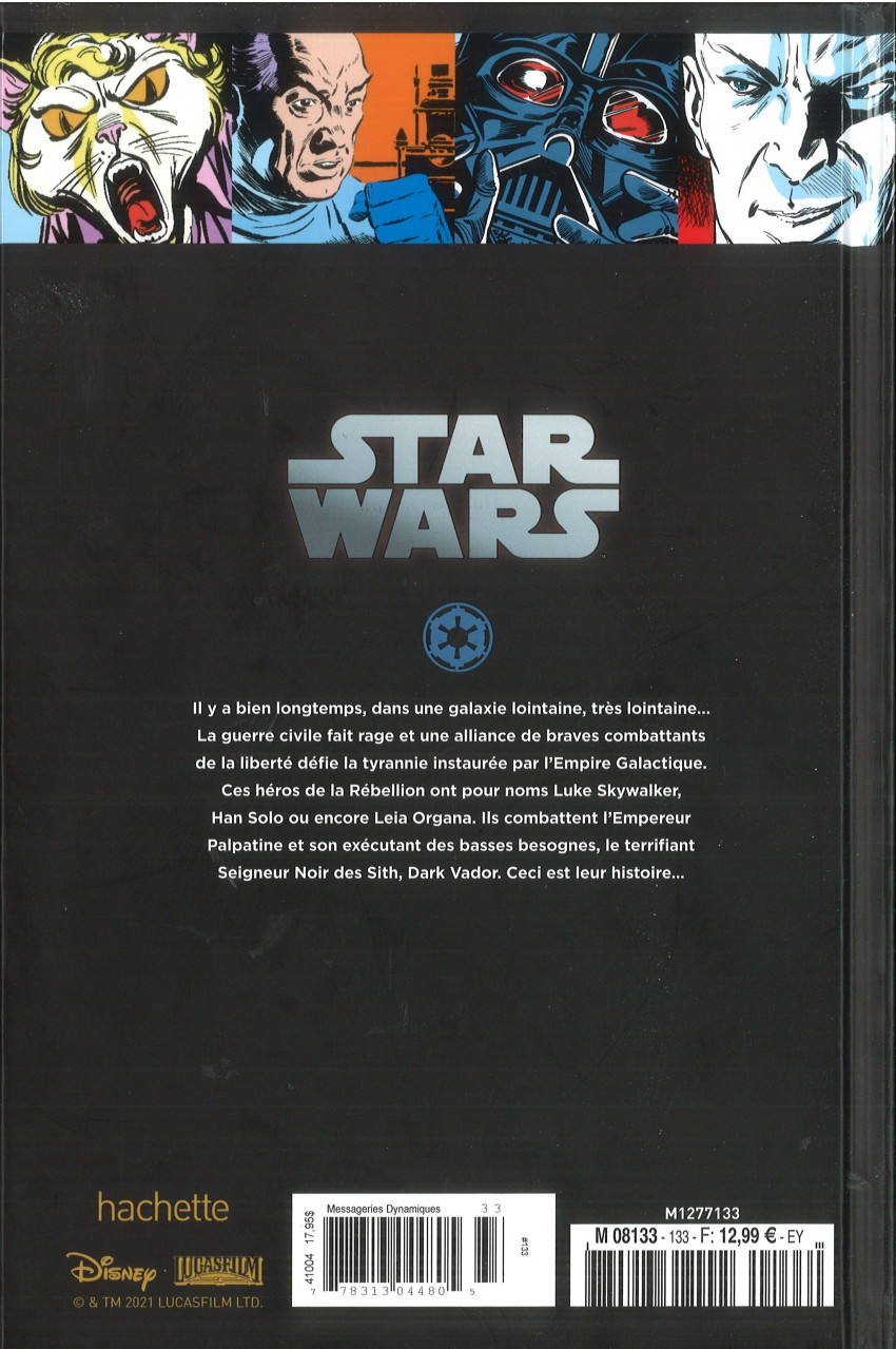 Verso de l'album Star Wars - Légendes - La Collection #133 Star Wars Classic - #91 à 94 et #98