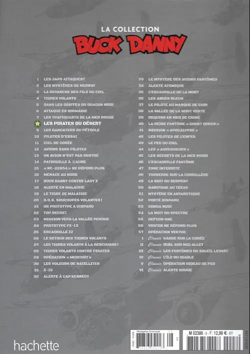 Verso de l'album Buck Danny La collection Tome 8 Les pirates du désert
