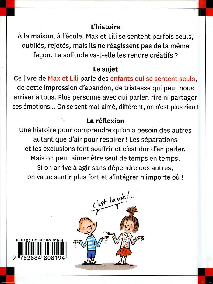 Verso de l'album Ainsi va la vie Tome 123 Max se sent seul