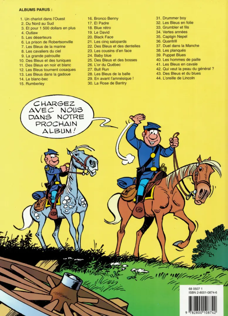 Verso de l'album Les Tuniques Bleues Tome 17 El Padre
