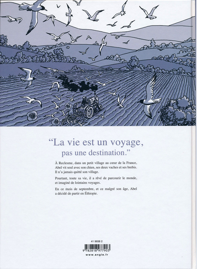 Verso de l'album Le Voyage d'Abel