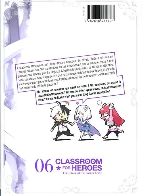 Verso de l'album Classroom for Heroes 06