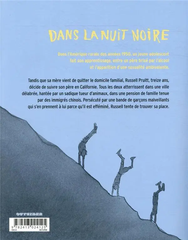 Verso de l'album Dans la nuit noire