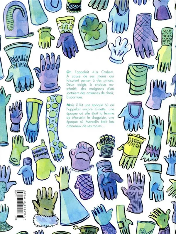 Verso de l'album Les mains de Ginette