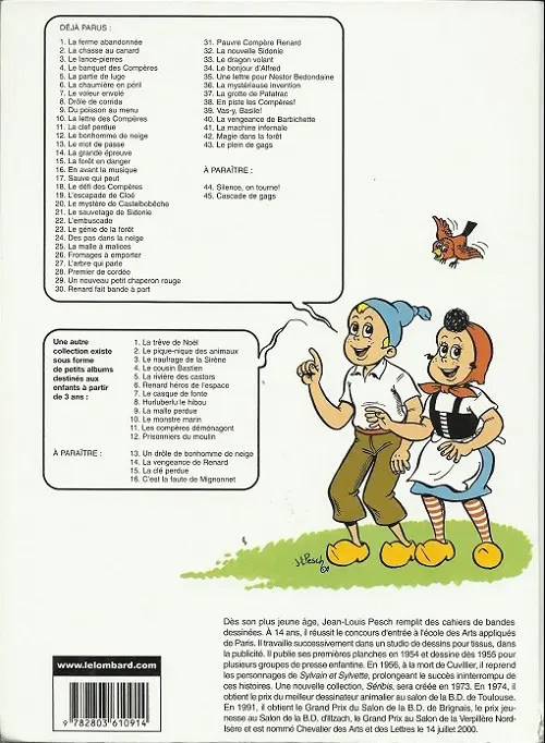 Verso de l'album Sylvain et Sylvette Tome 28 Premier de cordée