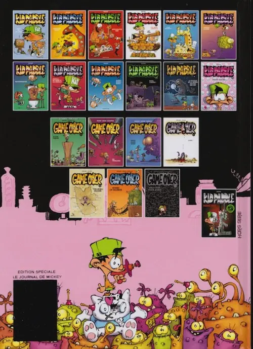 Verso de l'album Kid Paddle Tome 12 Panik Room