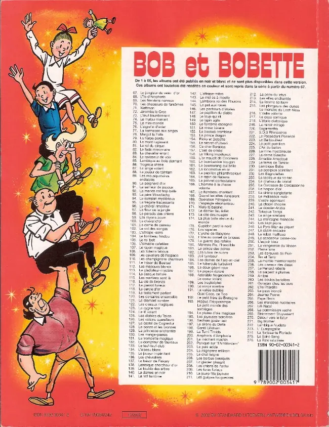 Verso de l'album Bob et Bobette Tome 122 Les ciseaux magiques