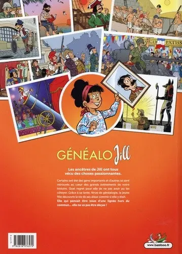 Verso de l'album Généalo Jill Tome 1